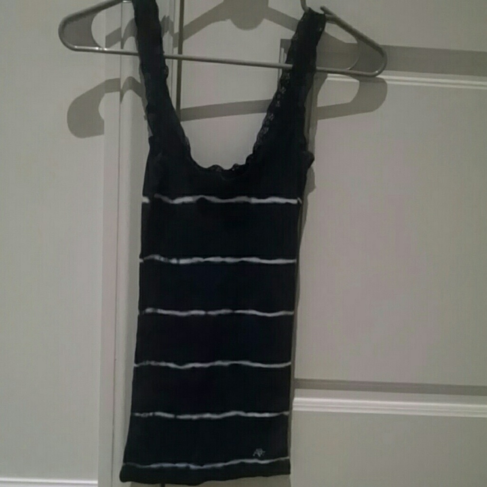 Cute stretchy summer tank top with lace straps